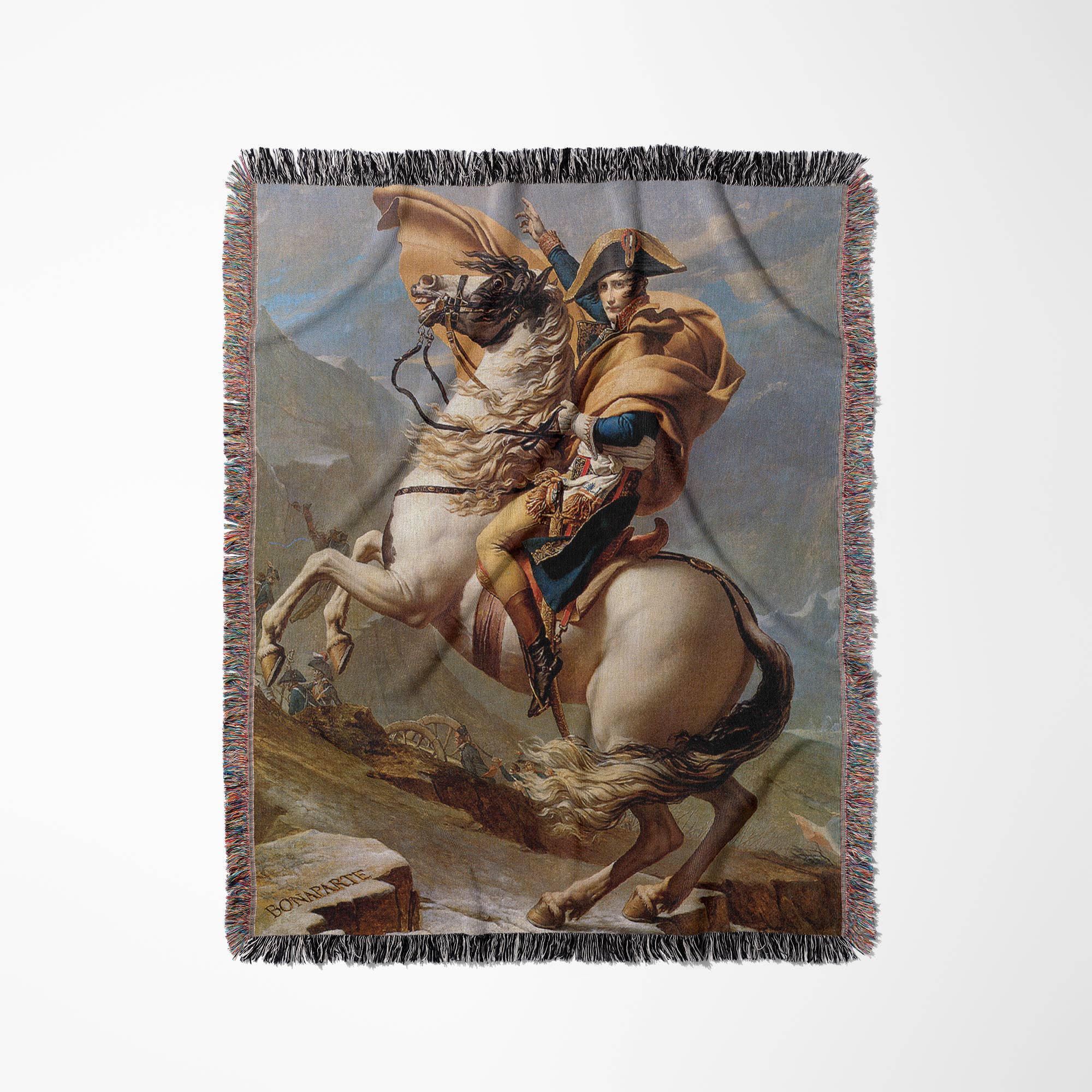 3dRose - Wholesale Throw Blanket - 3dRose, Napolean Crossing the Alps by Jacques-Louis David, Blanket0