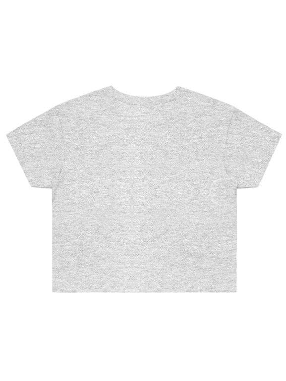 Crop Tee Home or Gym Clothes, grey for wholesale by corsettery