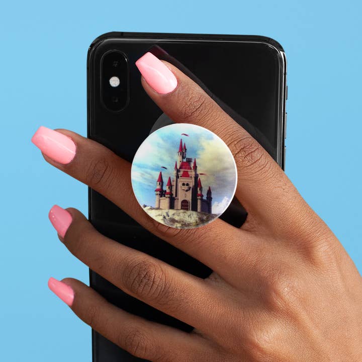 Classy Grips - Wholesale Phone Grip - CG-046 - Classy Grip Fairytale Castle on White Phone Pop Gri