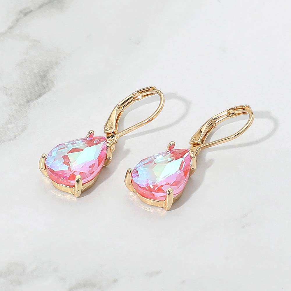Sensibling Corp. - Wholesale Dangle Earrings - Teardrop Glass Stone Drop Dangle Earrings4