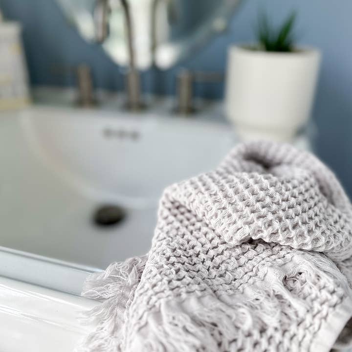 My Kitchen Linens - Wholesale Hand Towel - Set of 2 Waffle Towels for Bathroom10