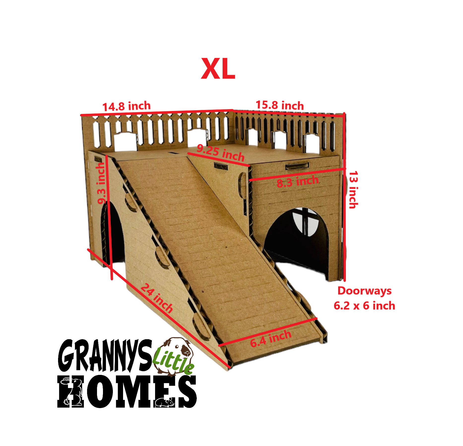 Grannys Little Homes - Wholesale Pet Toy - Not Cat/Dog - Cardboard Hide with Ramp7