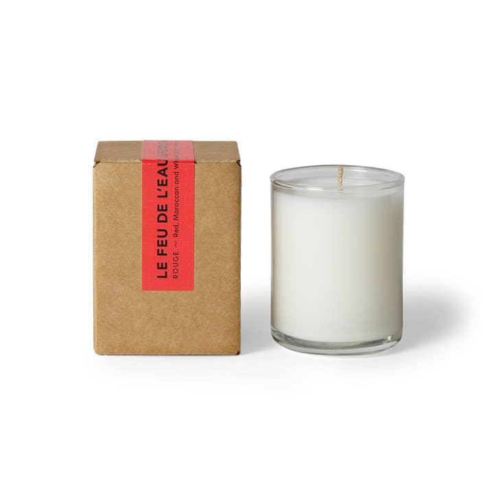 Rouge - 3 oz glass votive for wholesale by Le Feu De L'eau