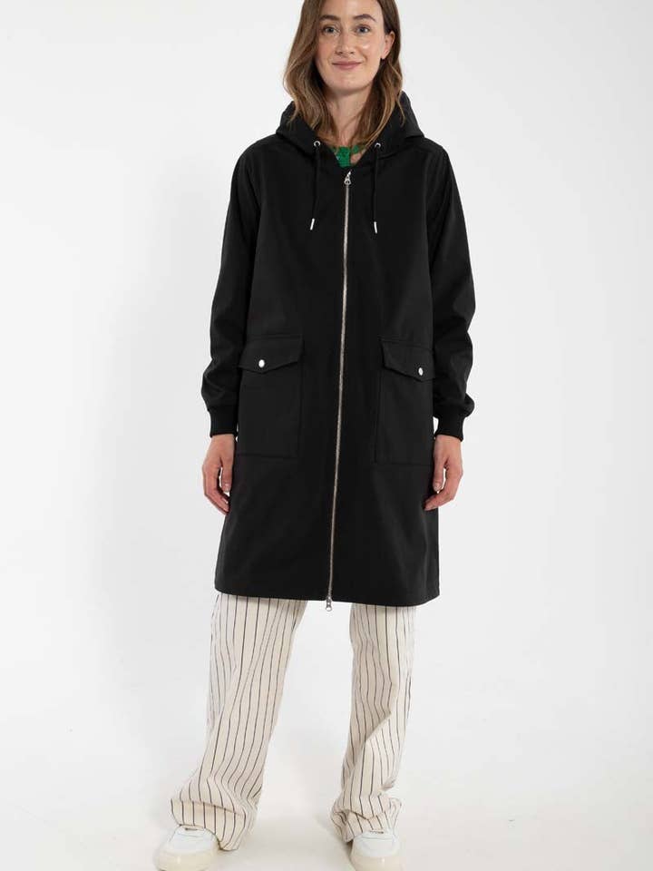 Danemarselisborg Brushed Shell Parka Black for wholesale by Danefae København