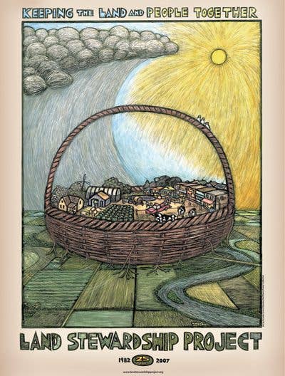 Ricardo Levins Morales Art Studio - Wholesale Poster - Land Stewardship Project (17x22" Poster)