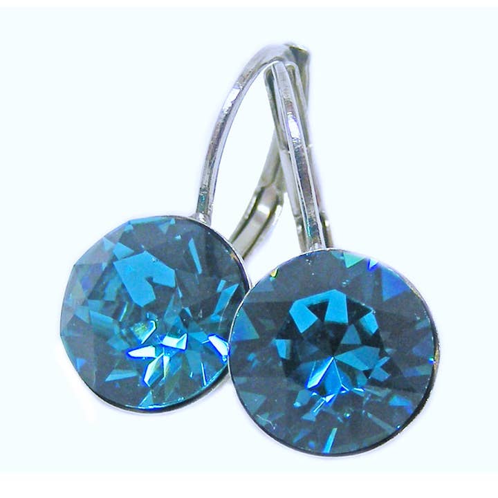 8mm Indicolite Crystal Drop örhängen för wholesale av Janusch