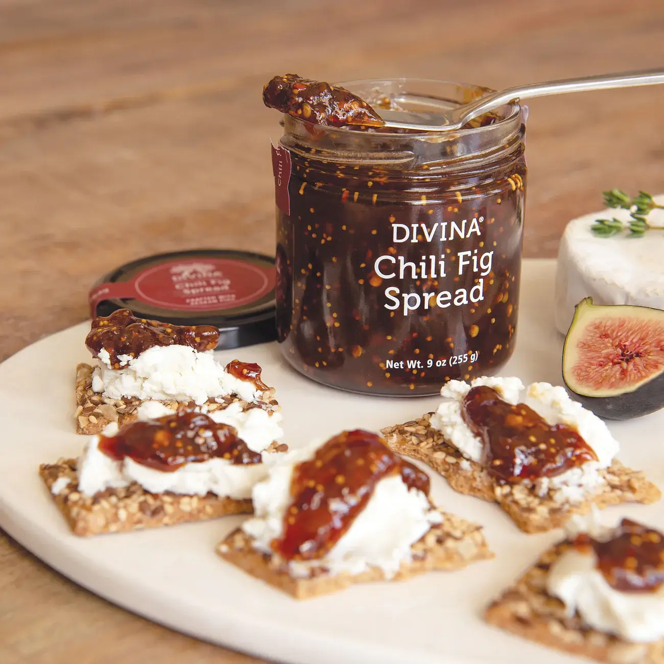 Gourmet Food Solutions, Inc. - Wholesale Jam/Jelly - Chili & Fig Spread, Divina 9oz1