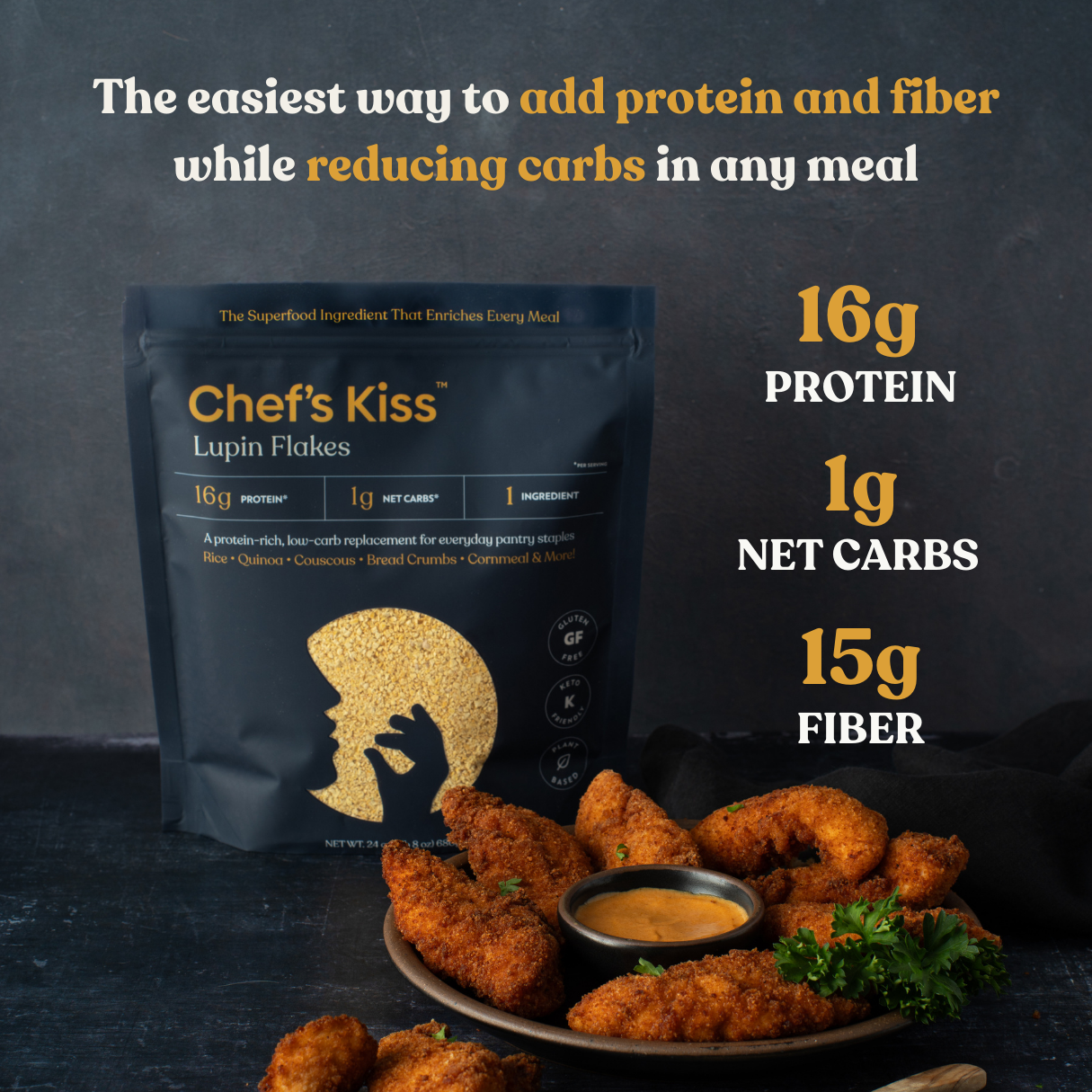 Chef's Kiss - Wholesale Protein/Superfood Powder - Lupin Flakes2
