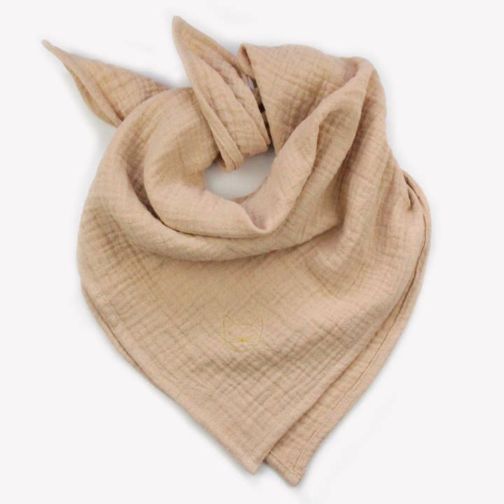 BARNABÉ AIME LE CAFÉ - Wholesale Swaddle - Baby - Double gauze cotton embroidered baby diaper