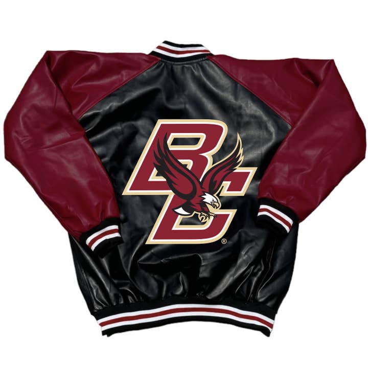Boston College Varsity Letterman Jacket for wholesale by Lojo Collegiate Apparel