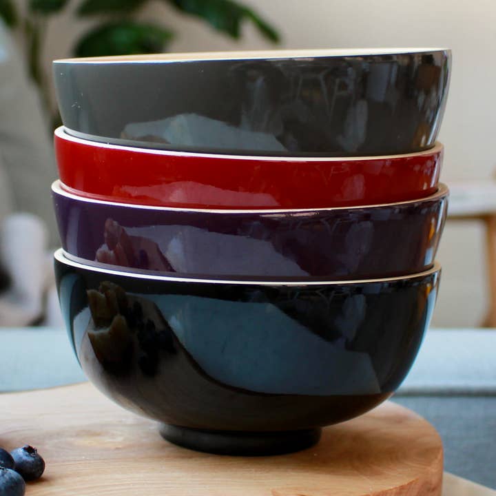 Ciotola da pranzo in bambù TIEN - Colori per la vendita all'ingrosso da parte di Bibol