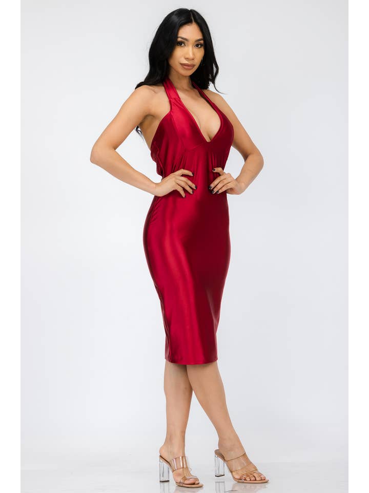 H&H Fashion Inc. – wholesale Klänning - Dam – HH-678X - Halter Bodycon Klänning