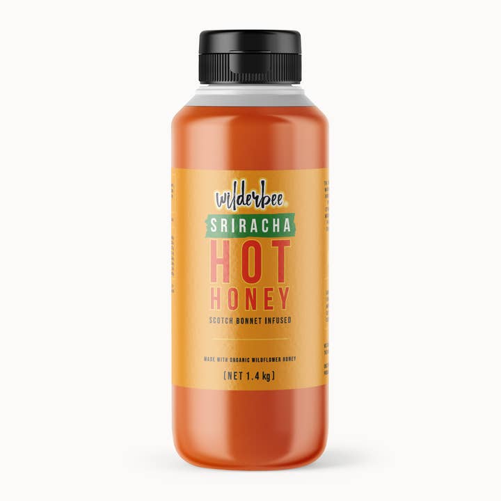WilderBee Sriracha Hot Honey - 1.4kg Chef bottle for wholesale by WilderBee Hot Honey