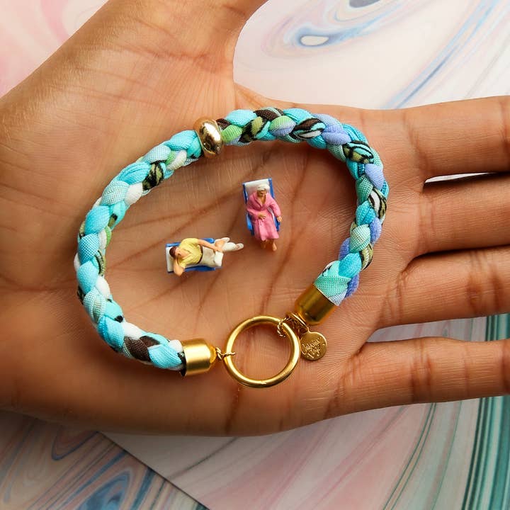 Catherine Page Jewelry - Wholesale Woven/Braided Bracelet - Ibiza Bracelet in Lagoon1