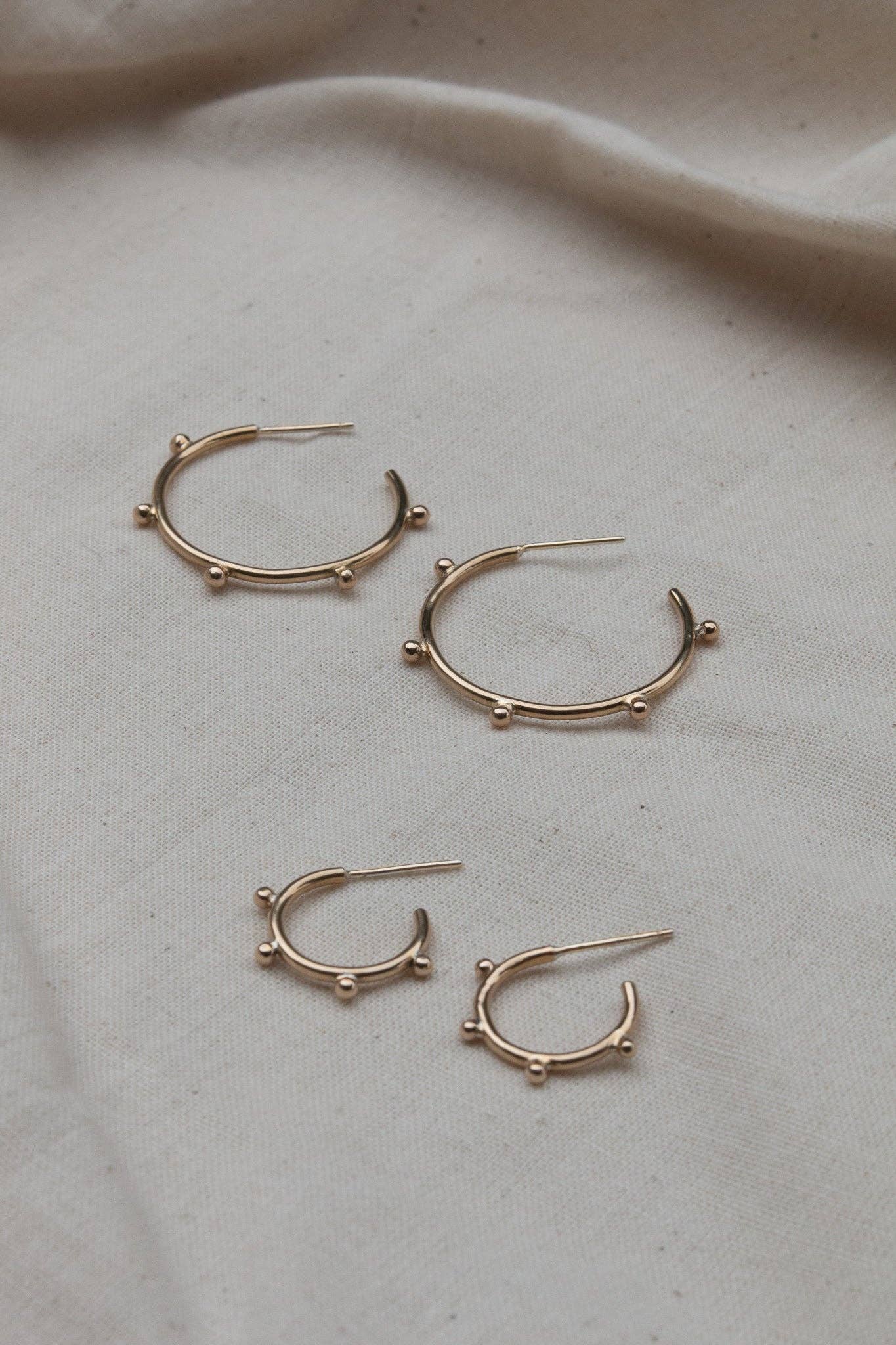 YEWŌ Collective - Wholesale Hoop Earrings - Bentu Hoops (Sm / Lg)13