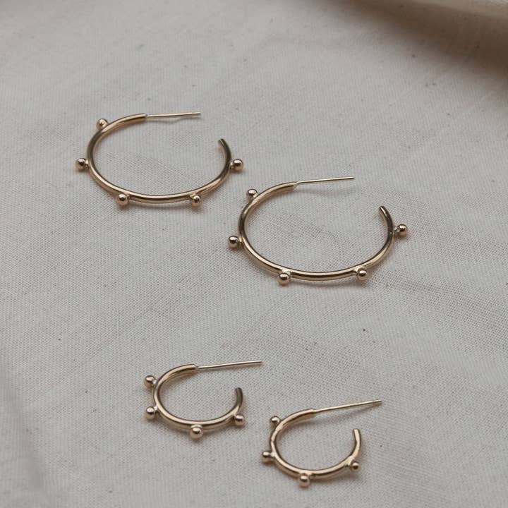 YEWŌ Collective - Wholesale Hoop Earrings - Bentu Hoops (Sm / Lg)13