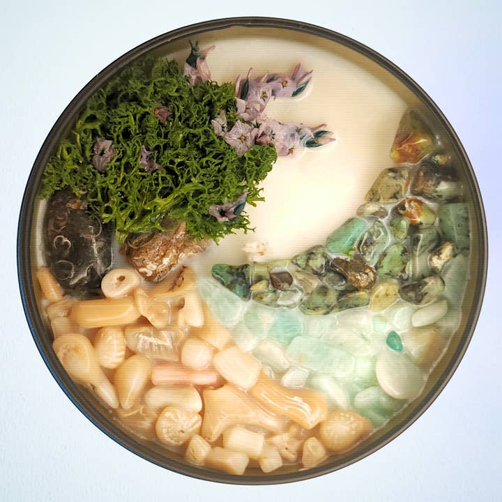 Thalassa (one with the sea) • 8oz Soy Crystal Candle for wholesale by Nymph & Satyr Co.