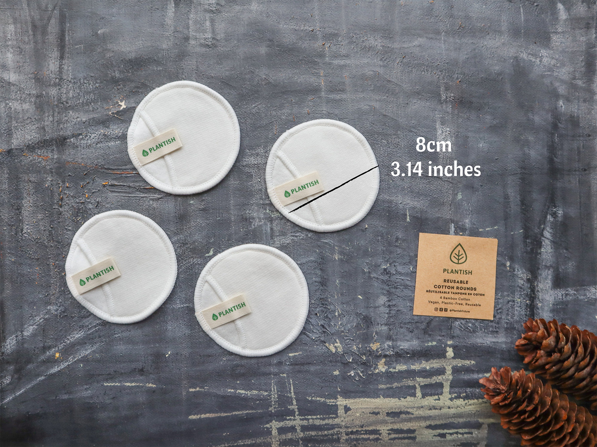 Plantish - Wholesale Cotton Pad - Reusable Cotton Rounds - 100% Cotton9