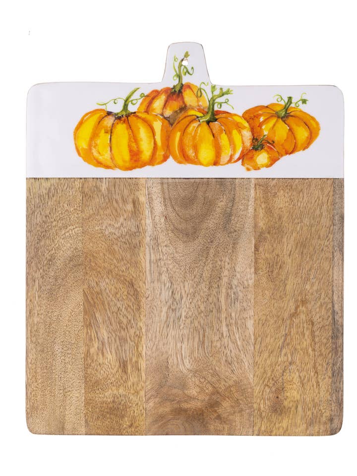 Pumpkin Patch Chopping Board for wholesale by Shoeless Joe Ltd