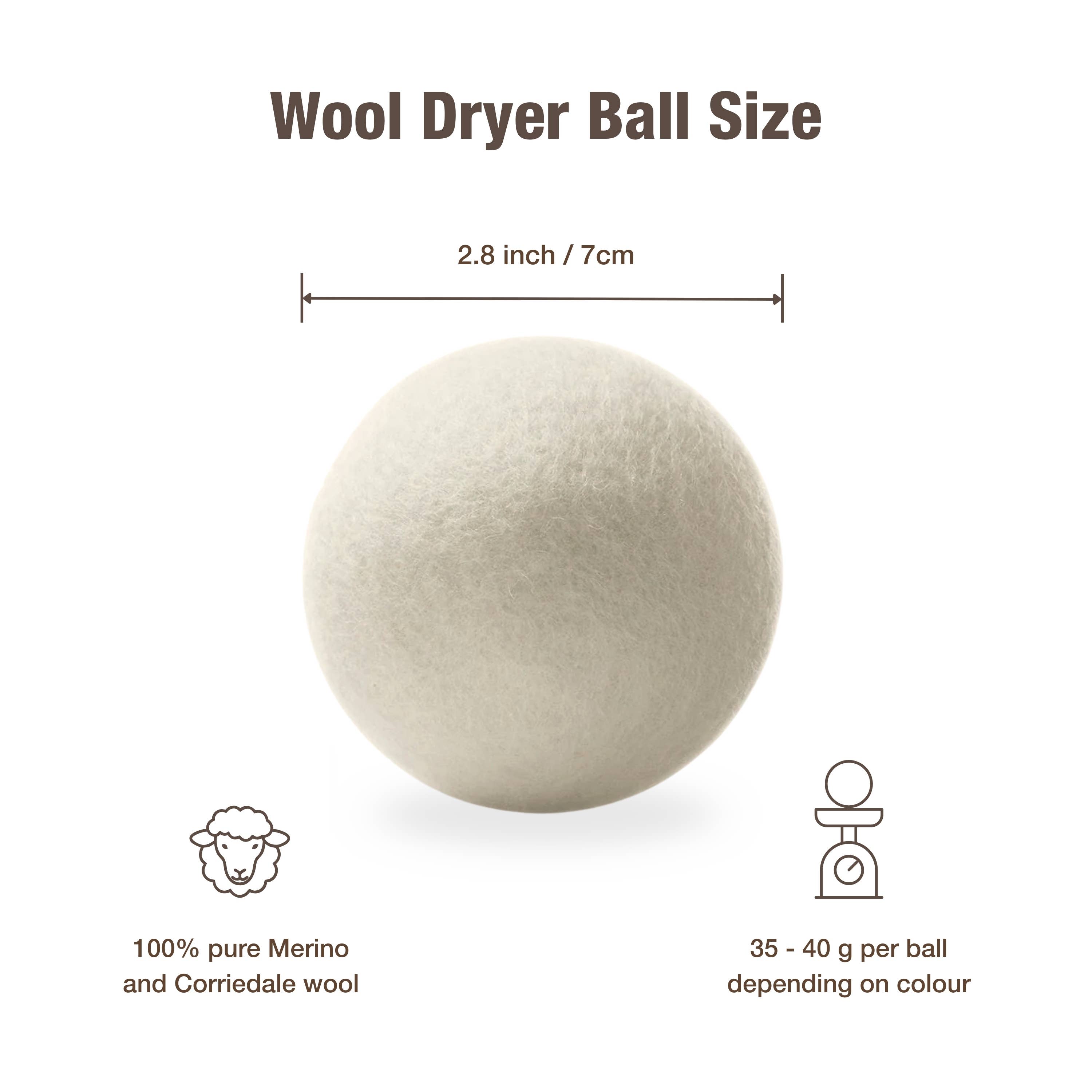 Moss Creek Wool Works | Wool Dryer Balls - Wholesale Pet Fetch Ball - Dog - "Woolf" Wool Ball for Dogs | Set of 2 | Natural Fetch Toy6