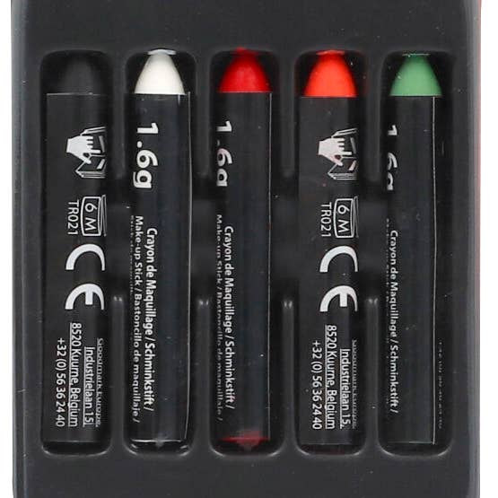 Folat BV – Engroshandel Legesminke/ansigtsmaling - Børn – Ansigtsmaling farveblyanter - Halloween BooO! - 5 stk