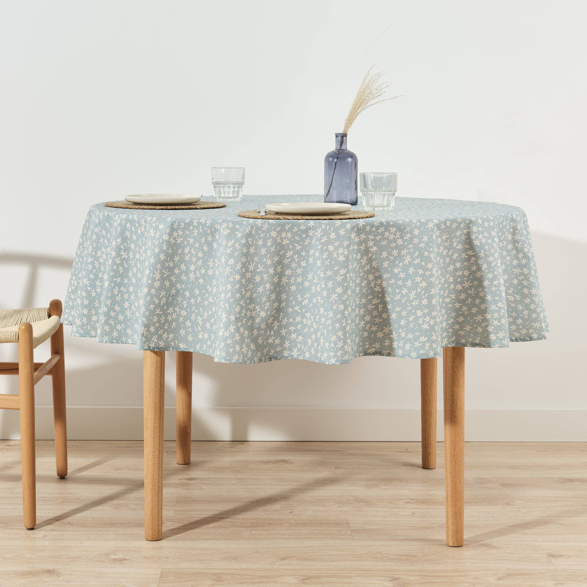 SG HOGAR – wholesale Tablecloth – Resinated Stain-Resistant Round Tablecloth 0120-332