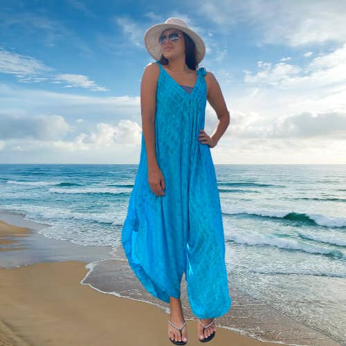 Lani Lau Hawaii – wholesale Jumpsuit - Dam – Roots Tie Dye Ocean Byxor