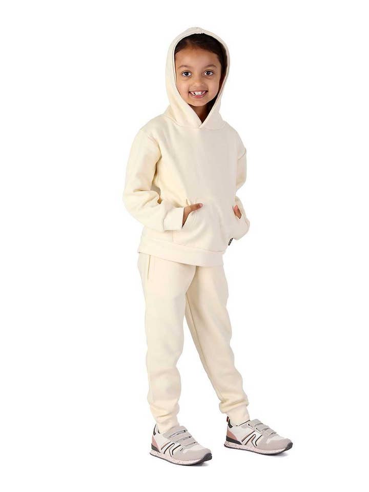 Trendy Toggs Kids Overhead Hoodie Cream Tracksuit for wholesale on Faire1