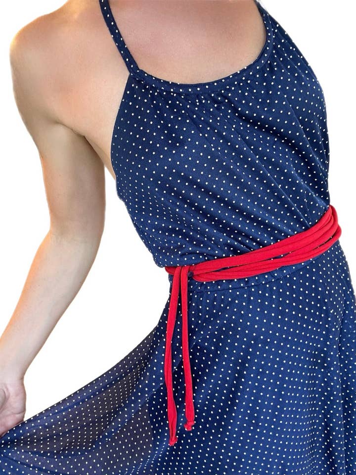 Organic Cotton Skinny wrap belt for wholesale by Bean & Dot