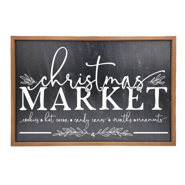 Driftless Studios - Wholesale Christmas Wall Art - Christmas Market Farmhouse Decor - Christmas Decor