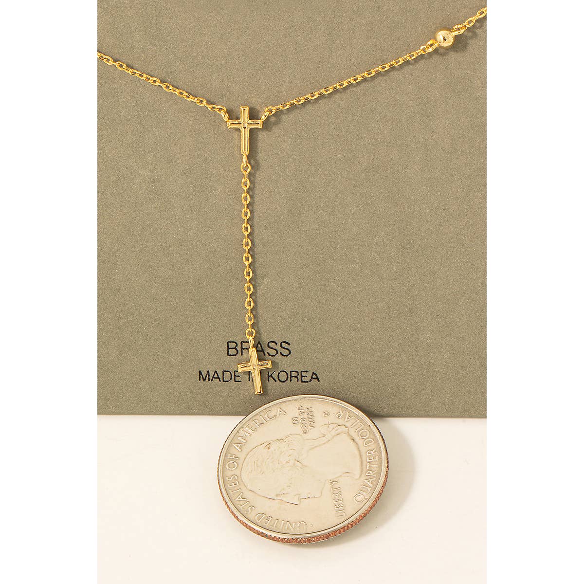 Fame Accessories - Wholesale Y-Neck/Lariat Necklace - Cross Charms Y Chain Necklace1