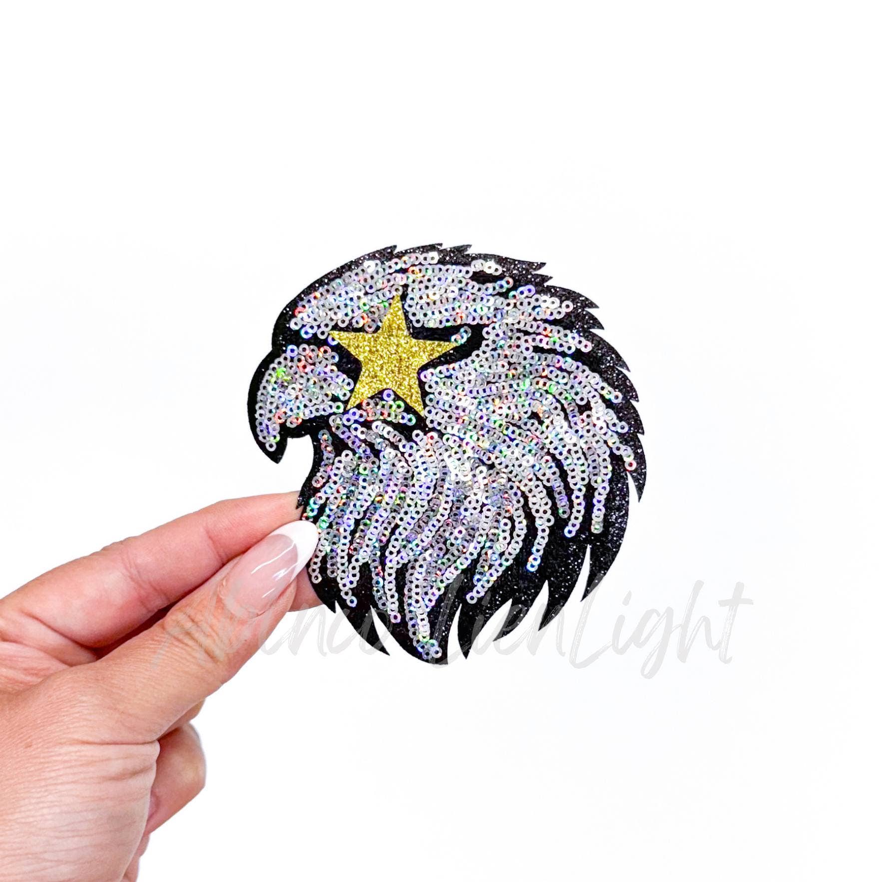 ABLNco - Wholesale Patch - Eagle Mascot Gameday Sequin Patch - Small