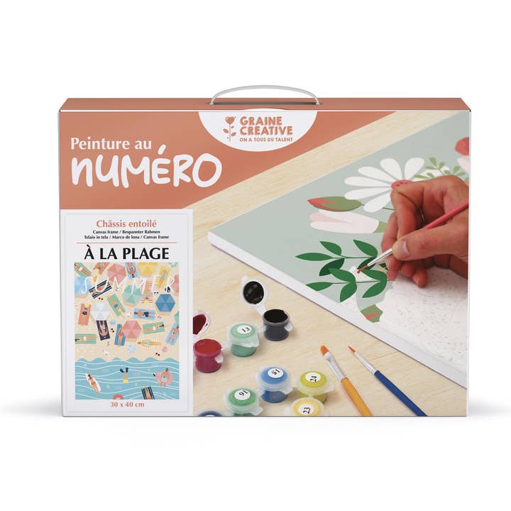 Graine Créative - Wholesale DIY Craft Kit - PAINT BY NUMBER AT THE BEACH1