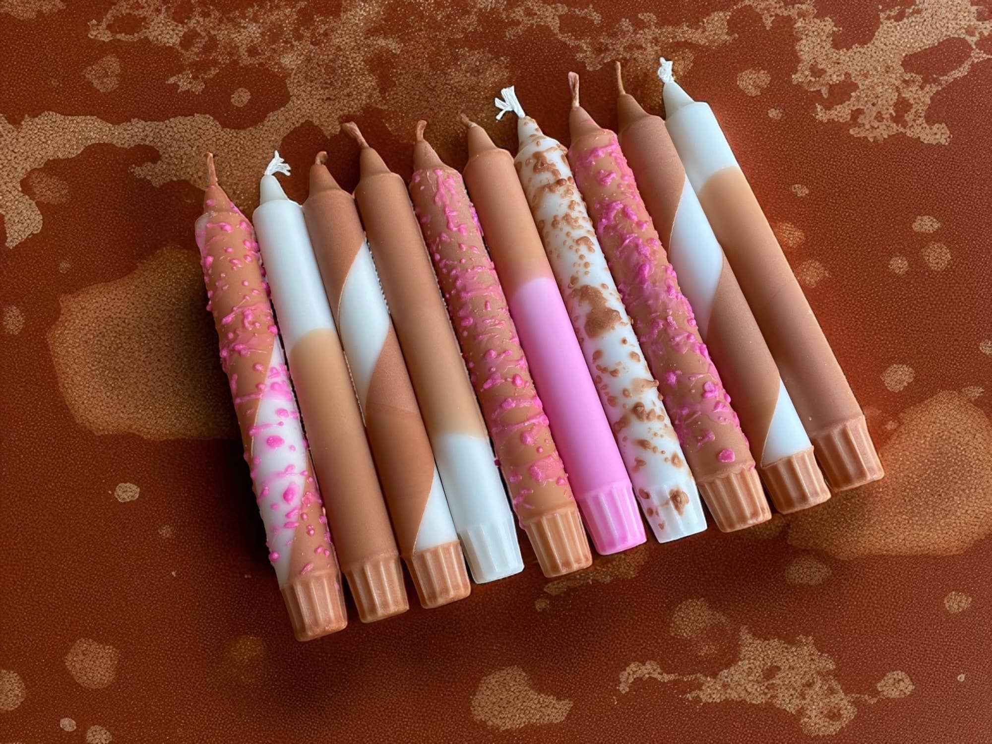 Kupkup HB. - Fi Design Studio Co. - Wholesale Pillar Candle - Joyful Glow | Chocolate Cake Tapper Candle | 2.3x20 cm 30