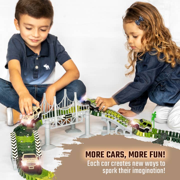 JitteryGit - Wholesale Toy Car/Truck - Kids - 2 Race Car Track Toy Gift Set For Kids, Boys, and Girls