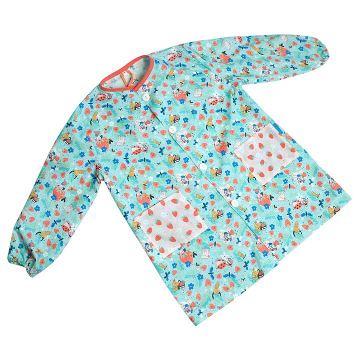 Spring school smock with buttons for wholesale by micumacu