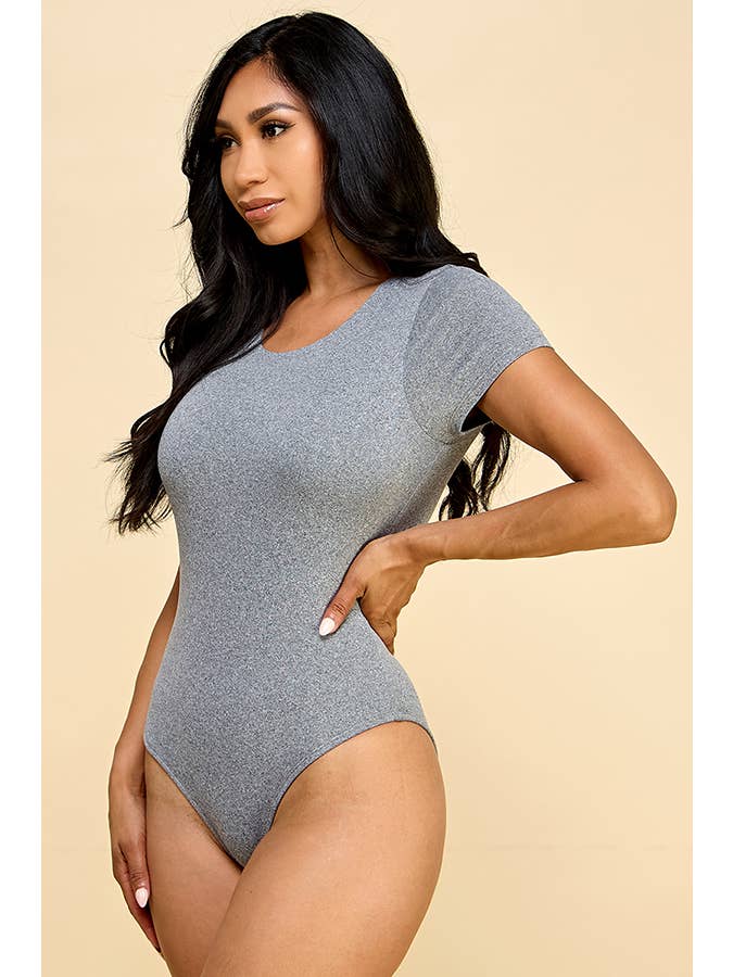 Heart & Hips - Wholesale Bodysuit - Women's - JT45980A - SHORT SLEEVE DOUBLE LAYERED BODYSUIT14