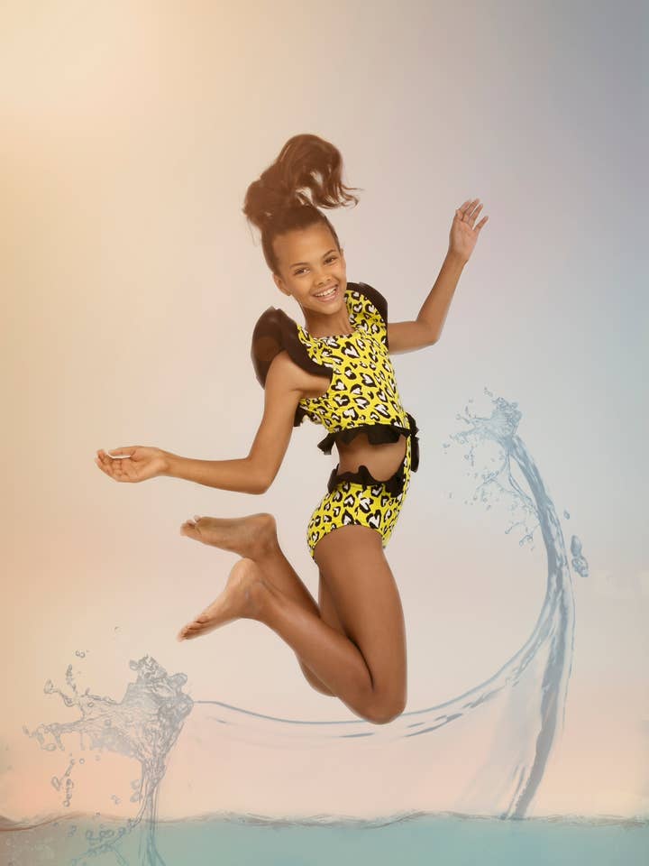 ROSETTE Short Sleeve One-Piece Swimsuit for wholesale by Nessi Byrd