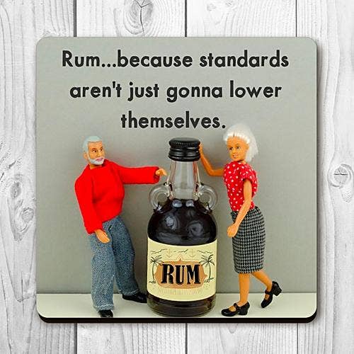Rum Lägre Standarder Glasunderlägg för wholesale av Bold & Bright