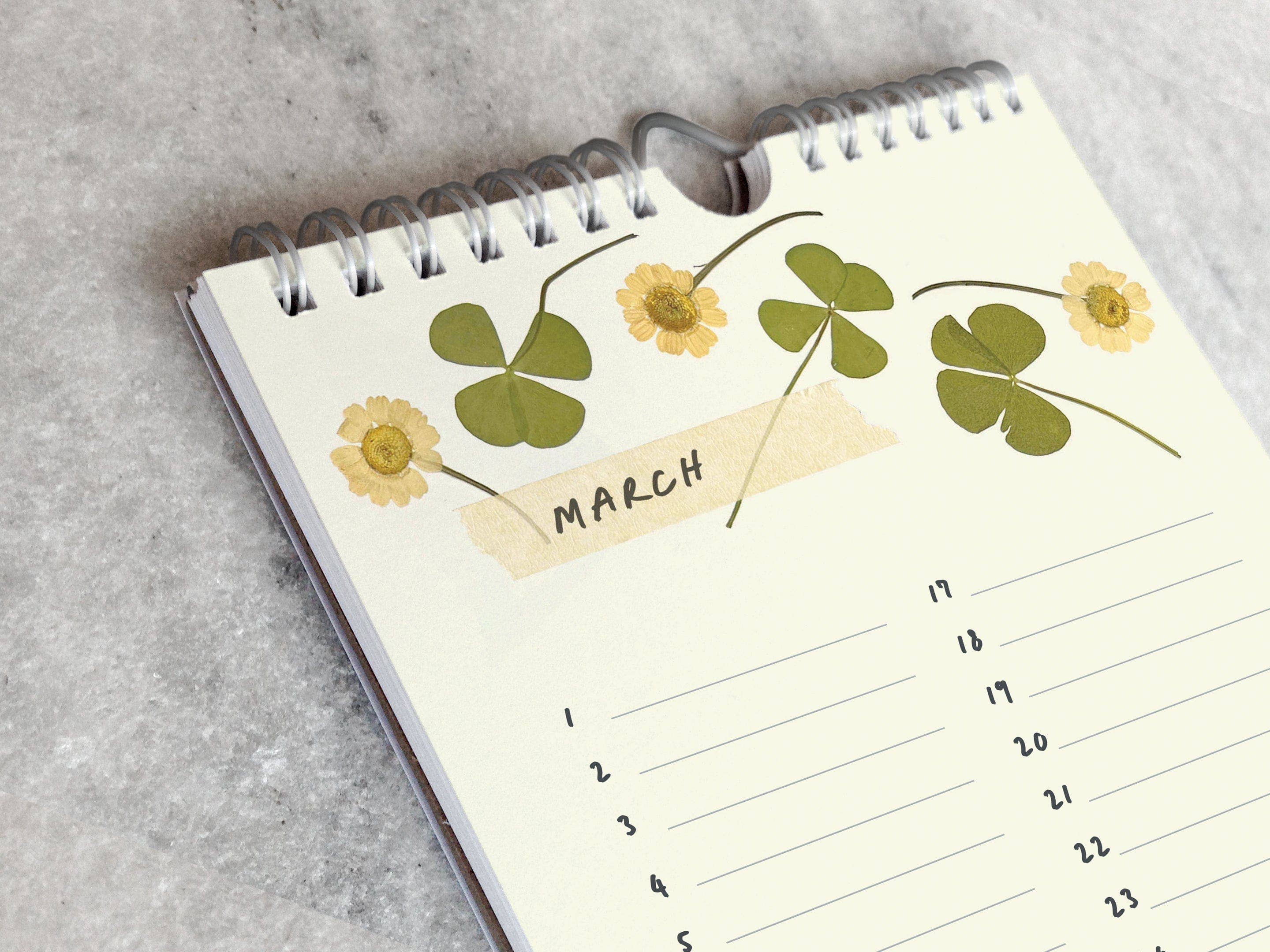 Favorite Story - Wholesale Calendar - Celebration Calendar, Pressed Flowers4