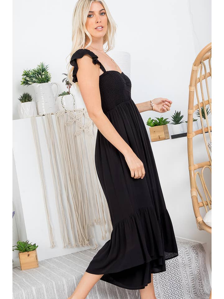 Sweet Lovely by Jen - Wholesale Jumpsuit - Women's - SW401 SOLID SMOCKED JUMPSUIT36