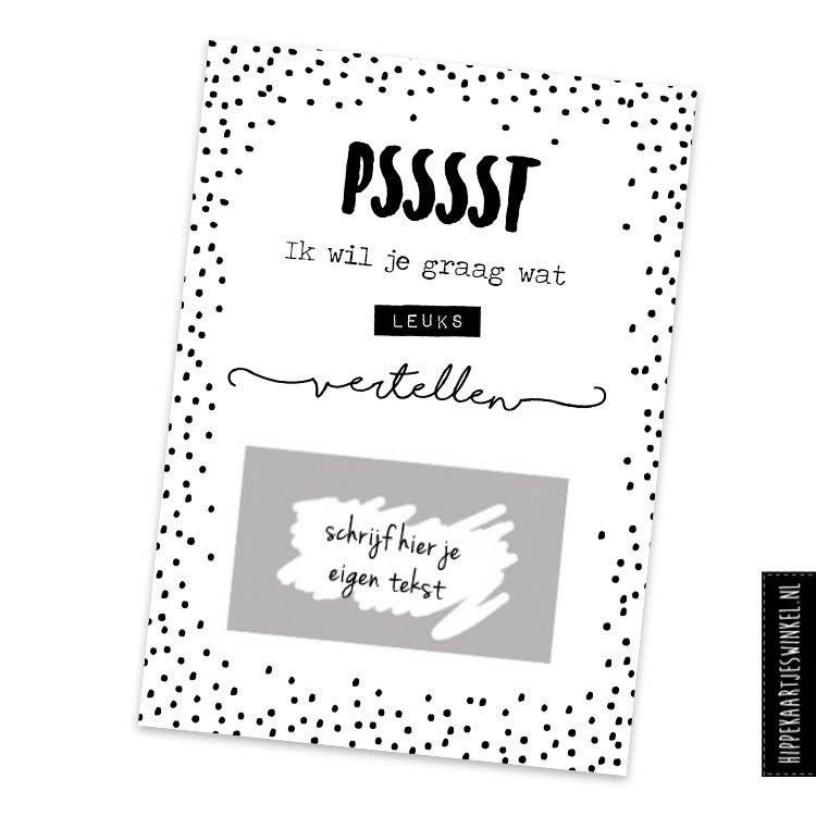 Hippekaartjeswinkel - Wholesale DIY Craft Kit - DIY scratch cards - I want to tell you something fun0