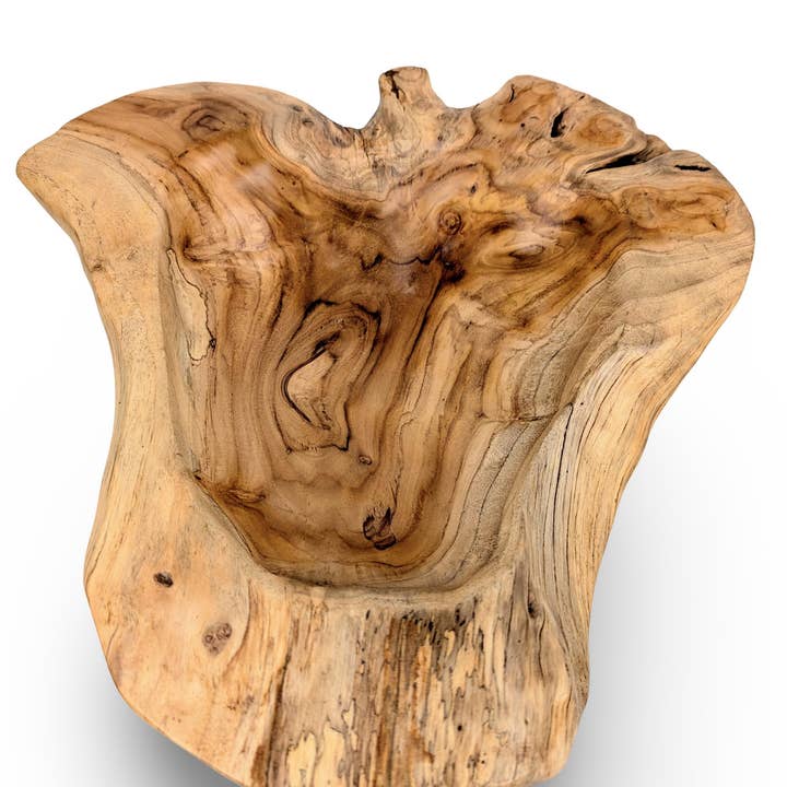 baligood - Wholesale Serve Bowl - Natural Edge Wood Bowl, Teakwood Bowl, Wooden Salad Bowl, Teak Serving Bowl, Natural Wood Bowl, Organic Wood Bowl, Wood 4