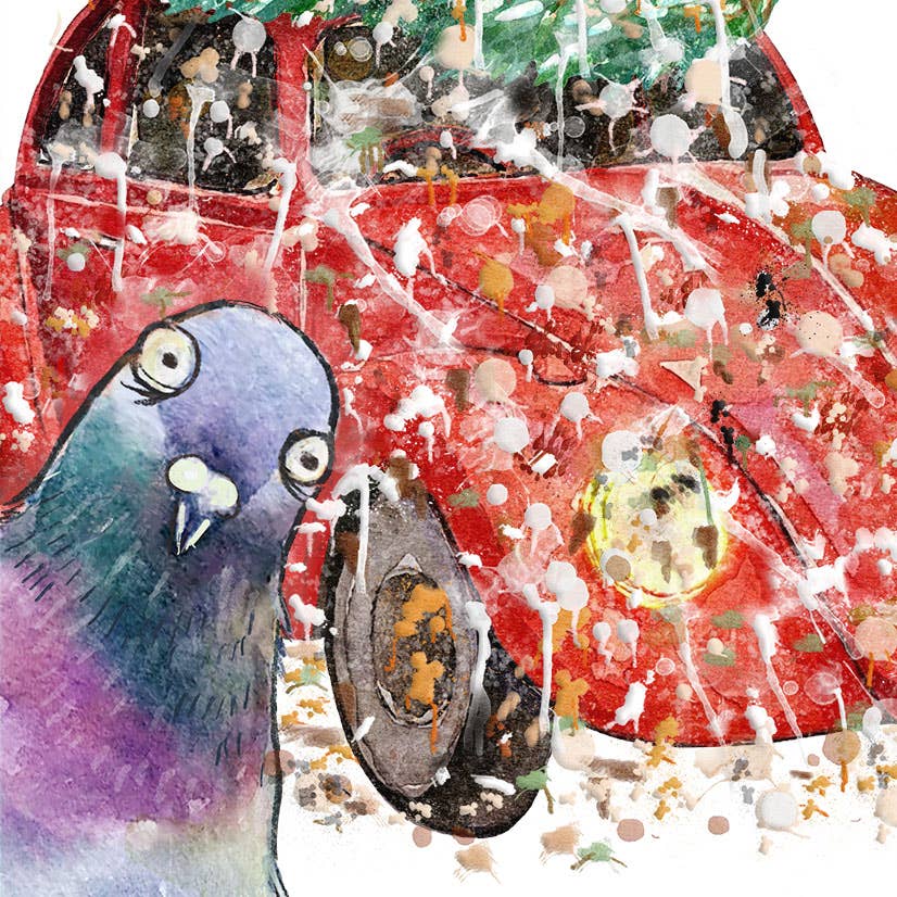 Liyana Studio - Wholesale Christmas Card - Pigeon Sprinkle Christmas - Funny Christmas Card2