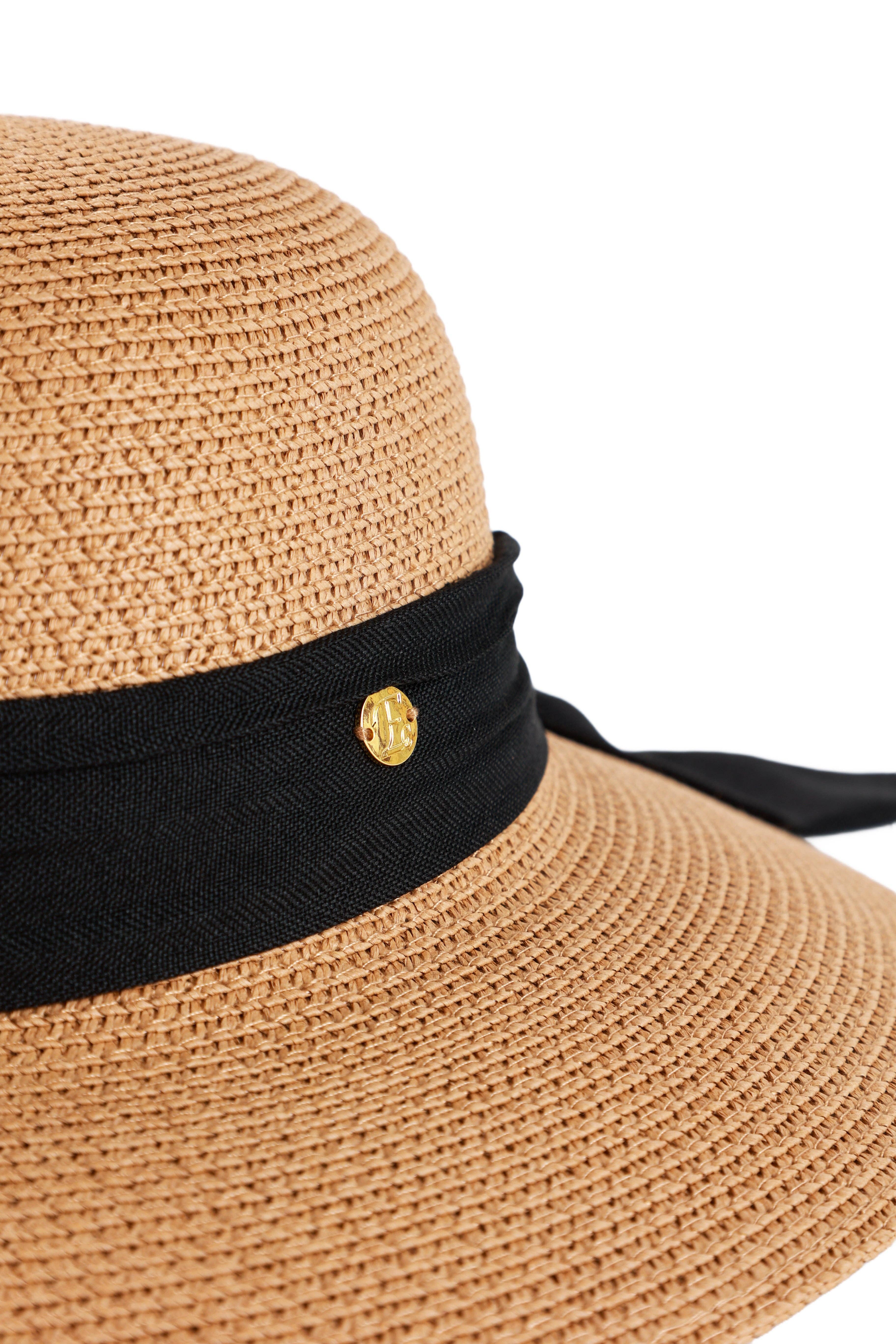 Emilie collection – wholesale Straw hat – women's – Hat with brown bow1