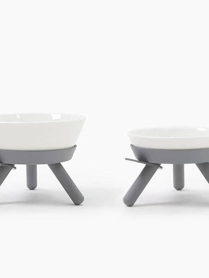 Oreo Elevated Pet Feeder Table . Gray. Short for wholesale by Pets So Good