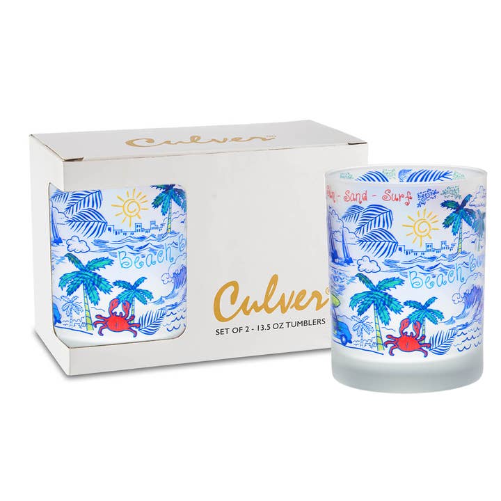 Beach Toile DOF – Set of 2 for wholesale by Culver