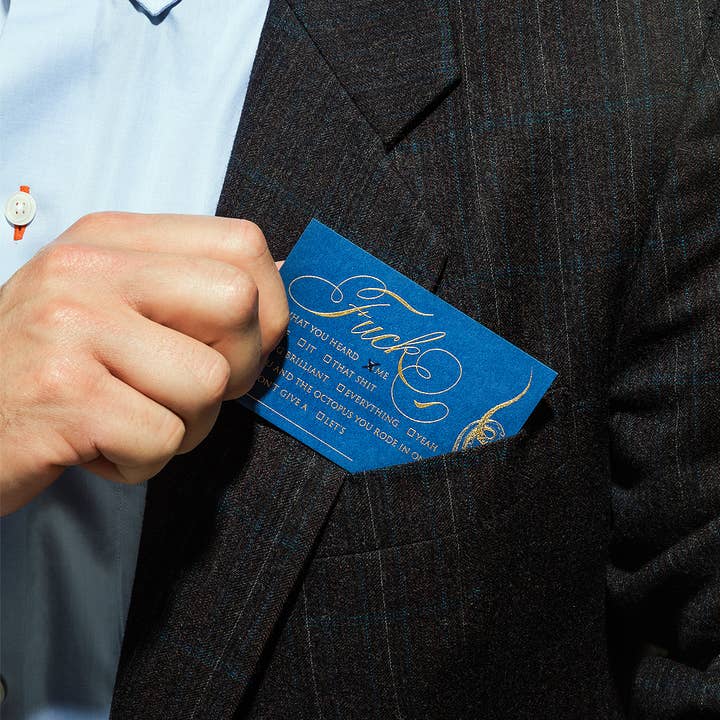 Alexa Pulitzer - Wholesale Stationery/Notecard Set - Fuck Octopus Calling Cards1