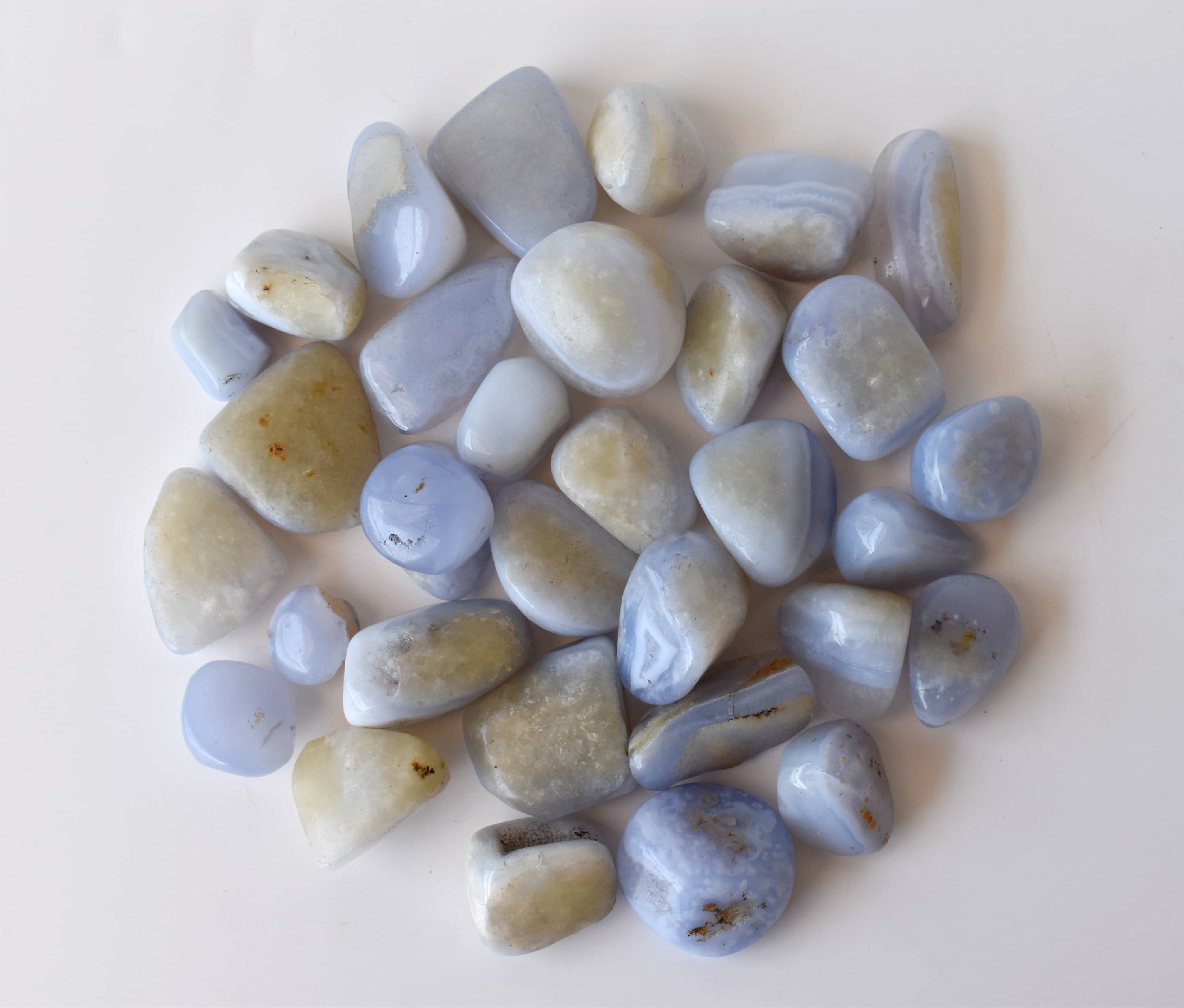 Soothing Crystals - Vente Pierre et cristal de spiritualité - 100g Pierres Polies | Agate Dentelle Bleue | Cristaux de Guérison9