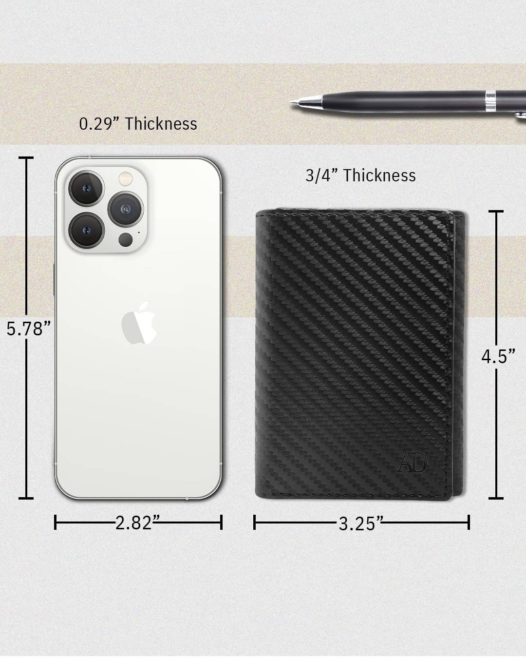 Access Denied Accessories - Wholesale Wallet - Men's - Trifold Wallets for Men Slim RFID Blocking Wallet Gifts Man8